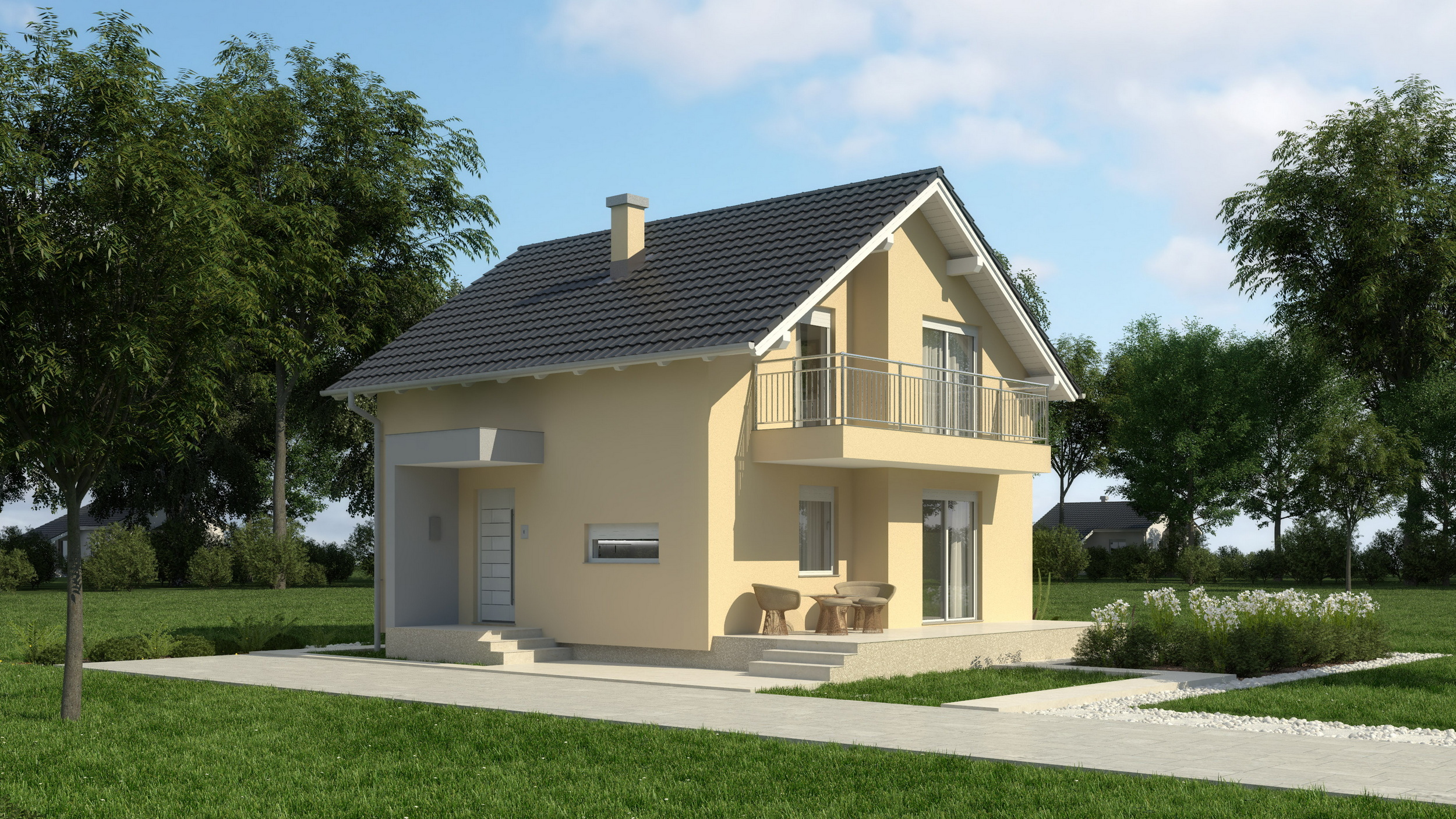 Fertighaus Alma – mit Dachgeschoss 110 m²