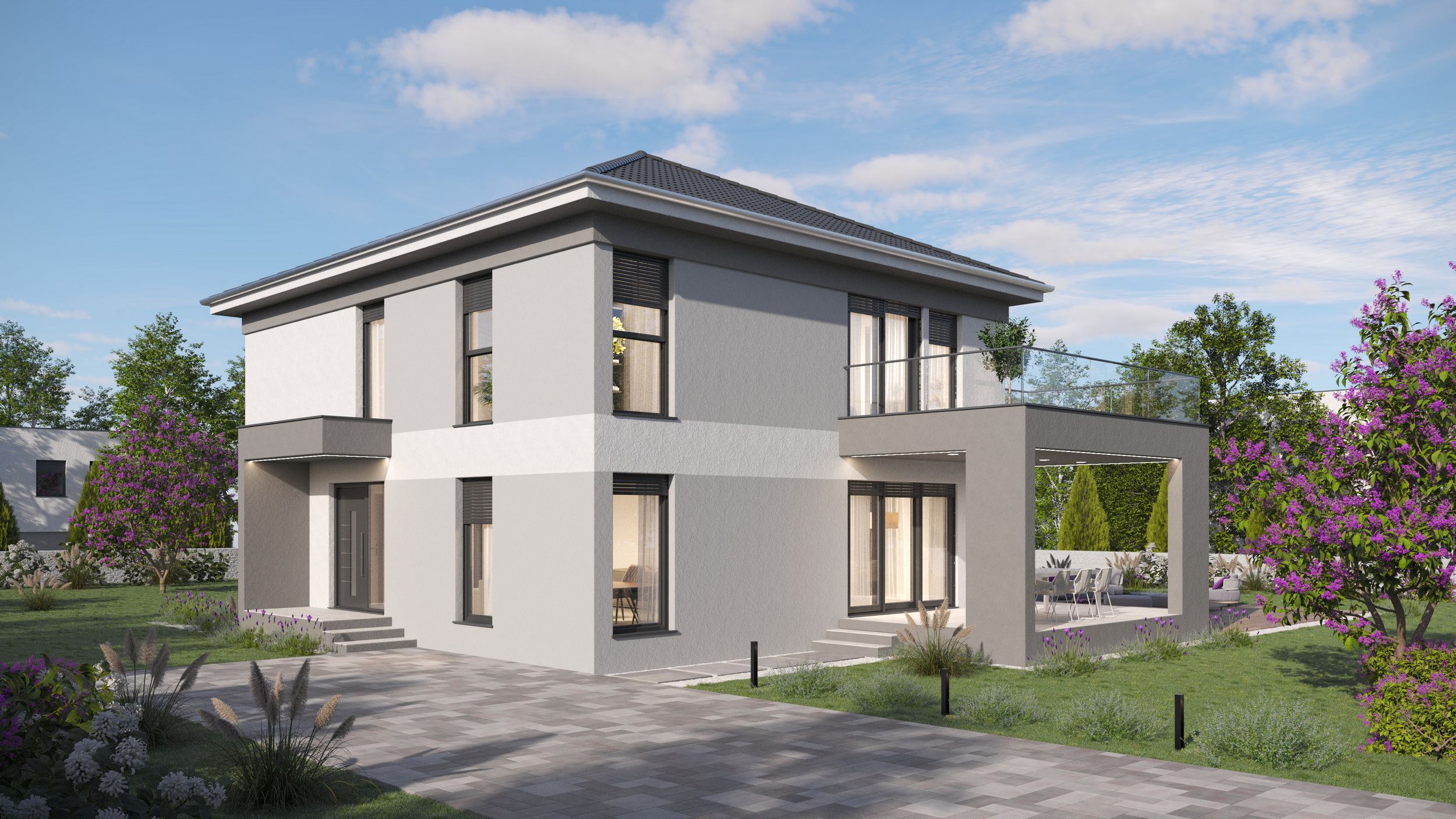 Fertighaus Amanda – mit Obergeschoss 196 m²