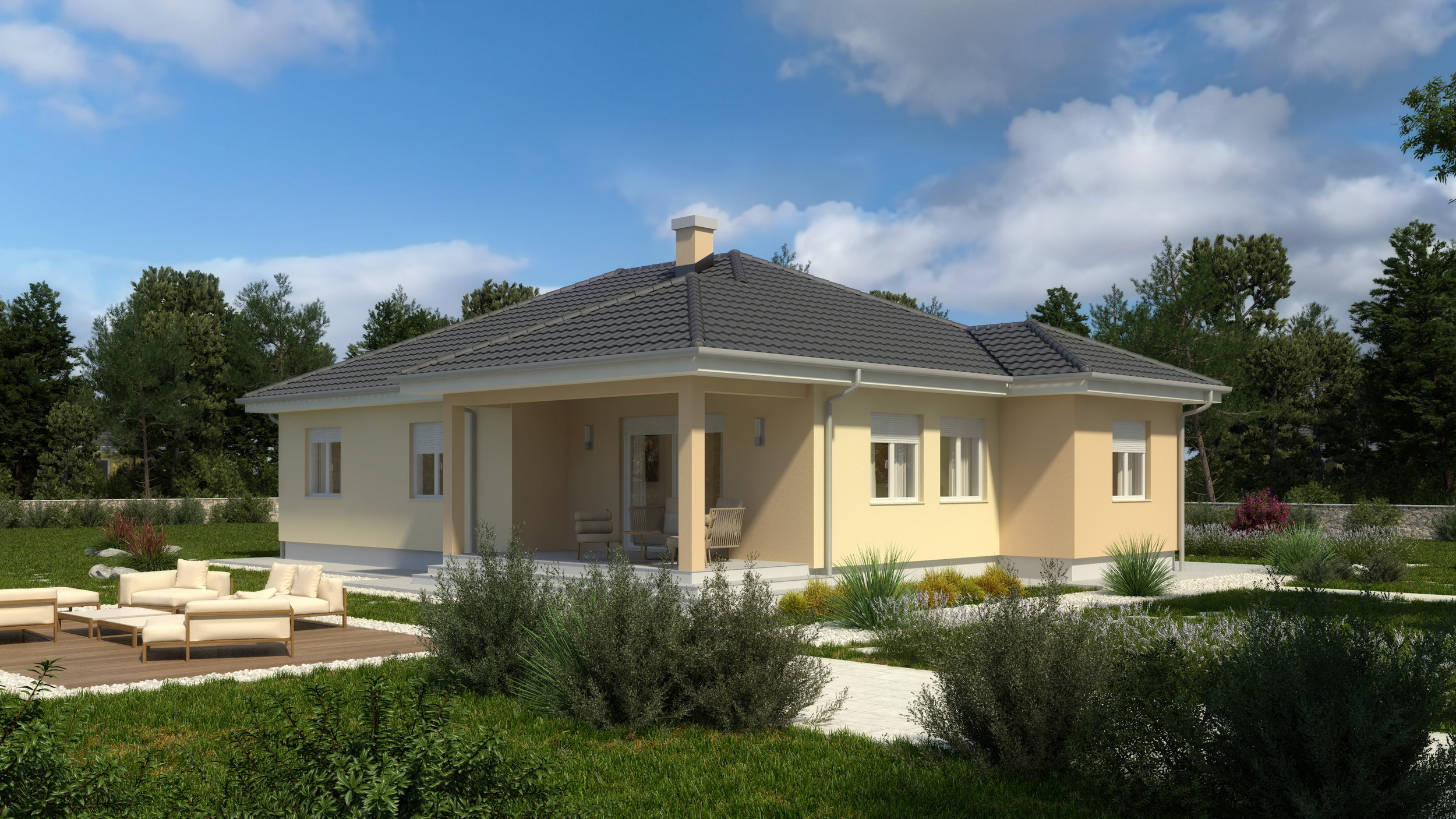 Fertighaus Bela – Bungalow 133 m²