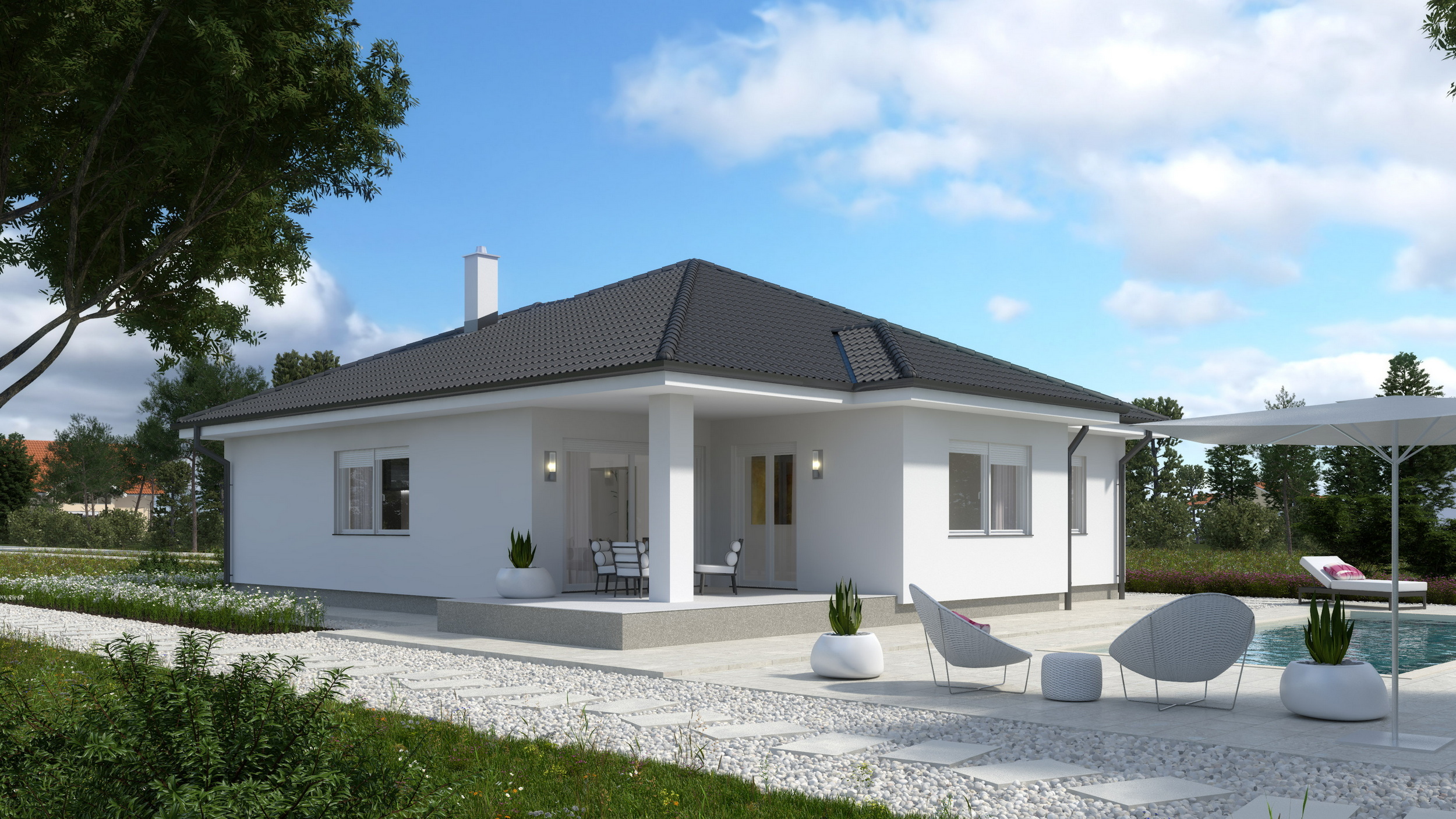 Fertighaus Claudia – Bungalow 125 m²