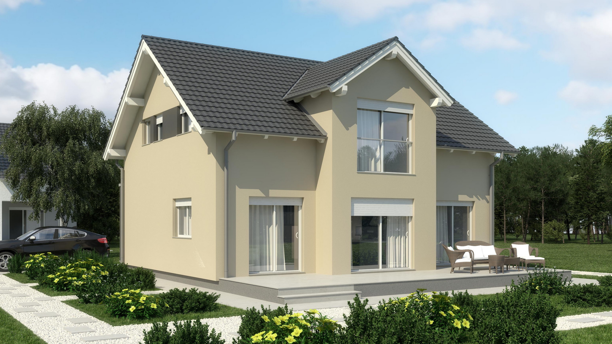 Fertighaus Emanuela – mit Dachgeschoss 165 m²