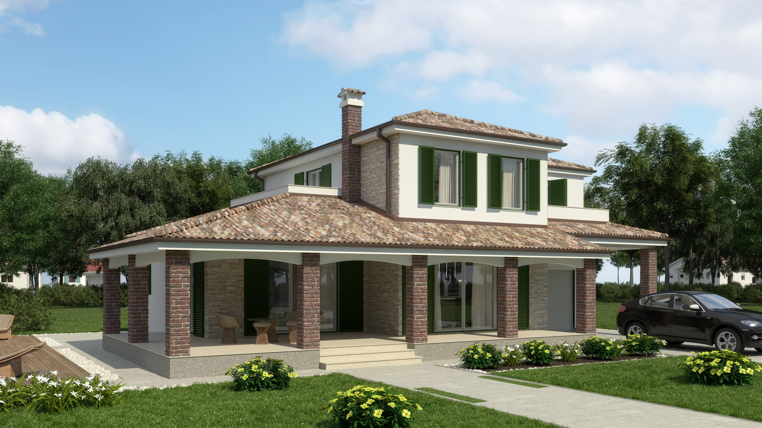 Fertighaus Francesca – mit Obergeschoss 212 m²