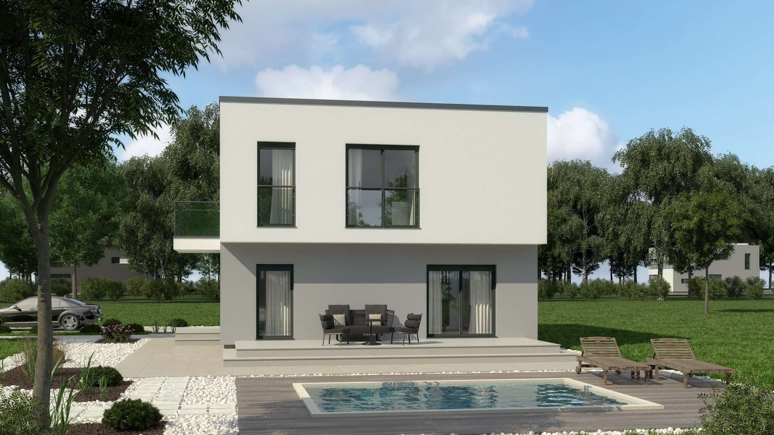 Fertighaus Ines – mit Obergeschoss 122 m²