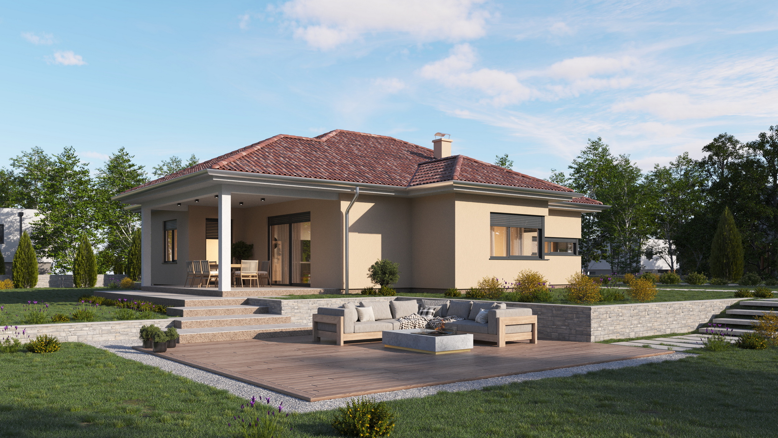 Fertighaus Lara – Bungalow 137 m²