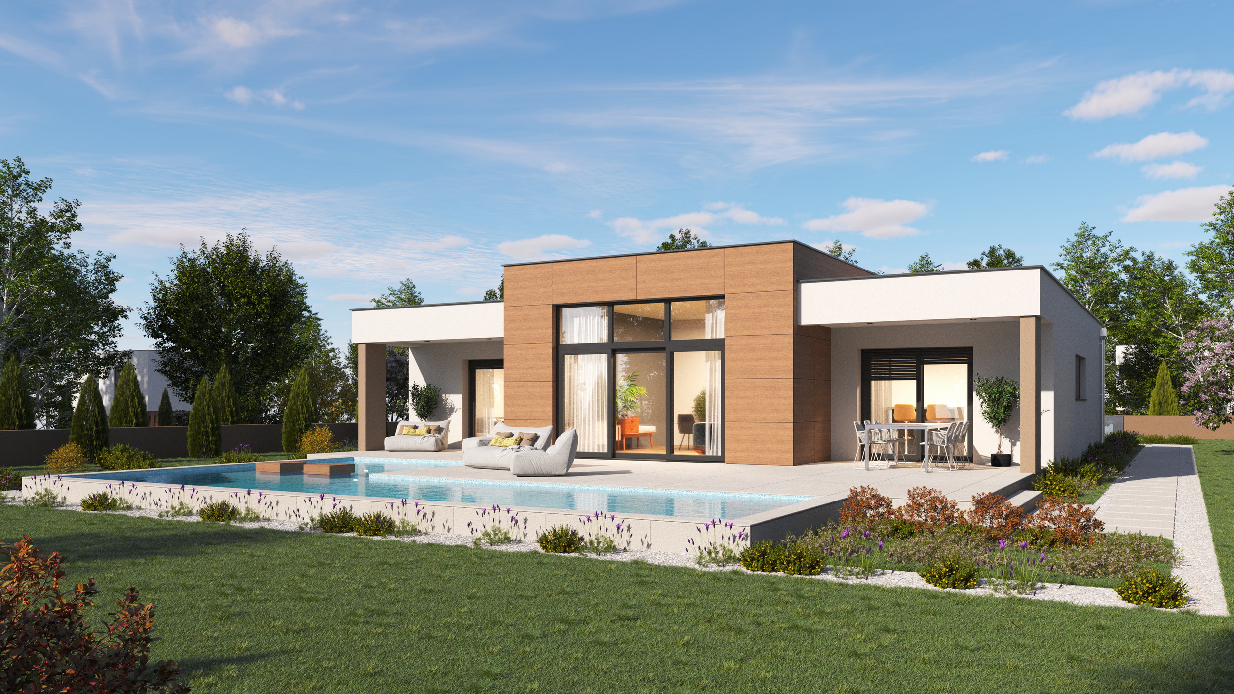 Fertighaus Lores – Bungalow 163 m²