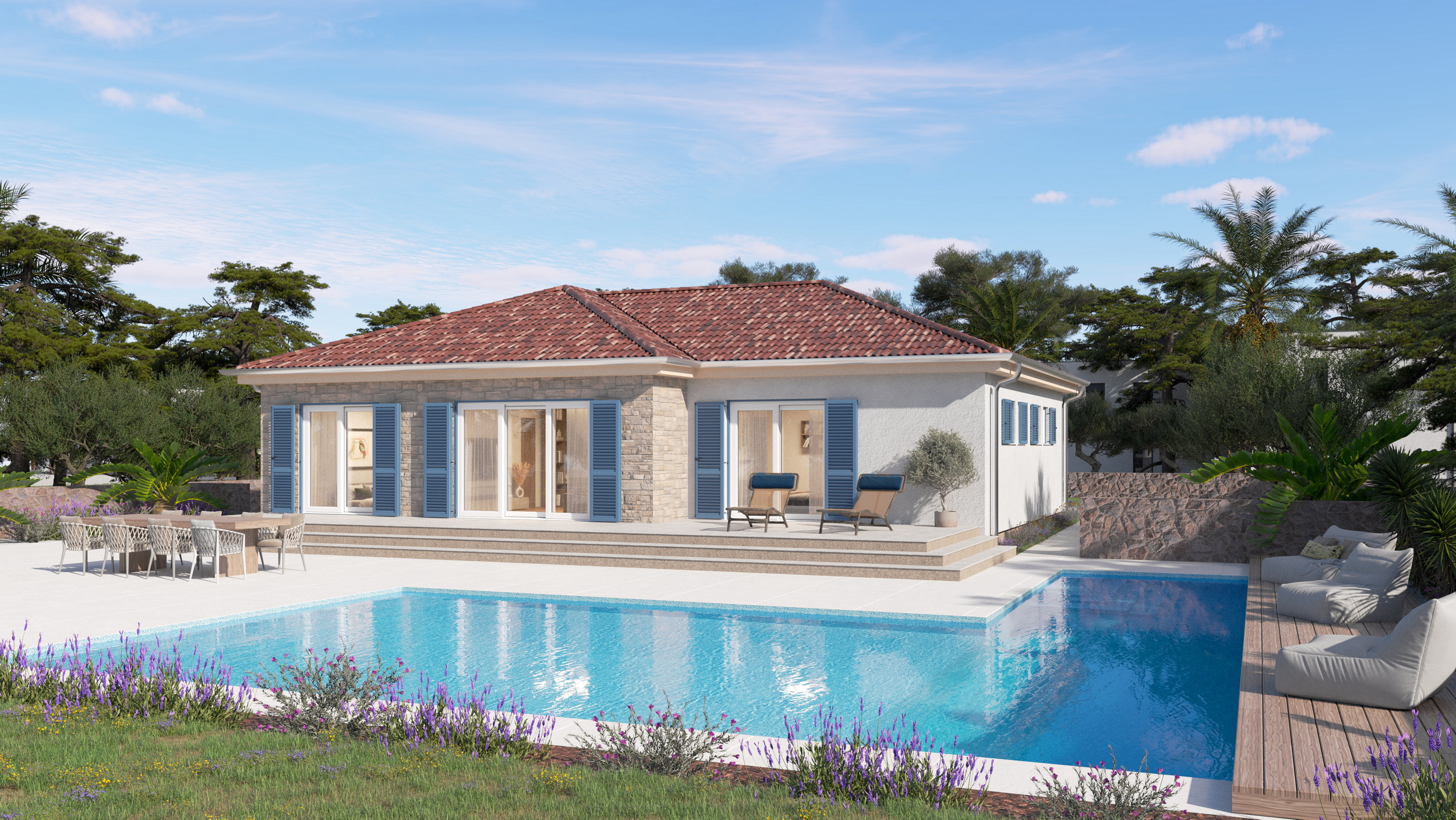 Fertighaus Olivia – Bungalow 112 m²