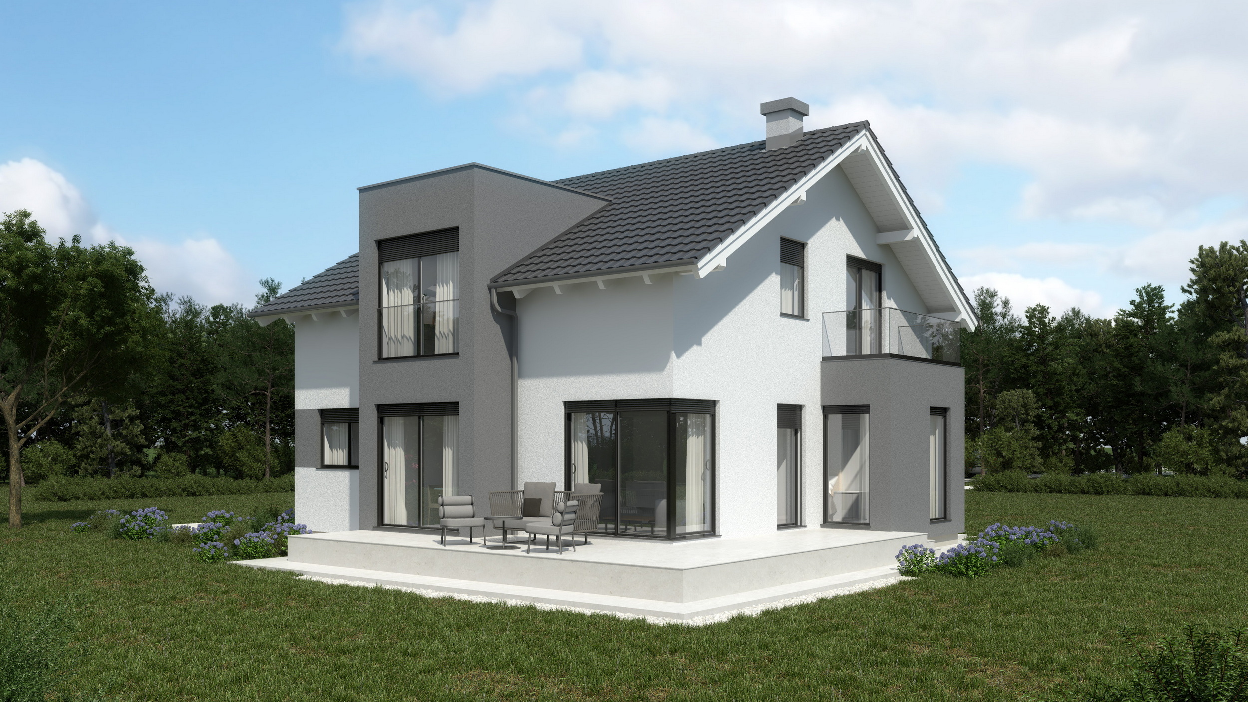 Fertighaus Renata – mit Dachgeschoss 161 m²