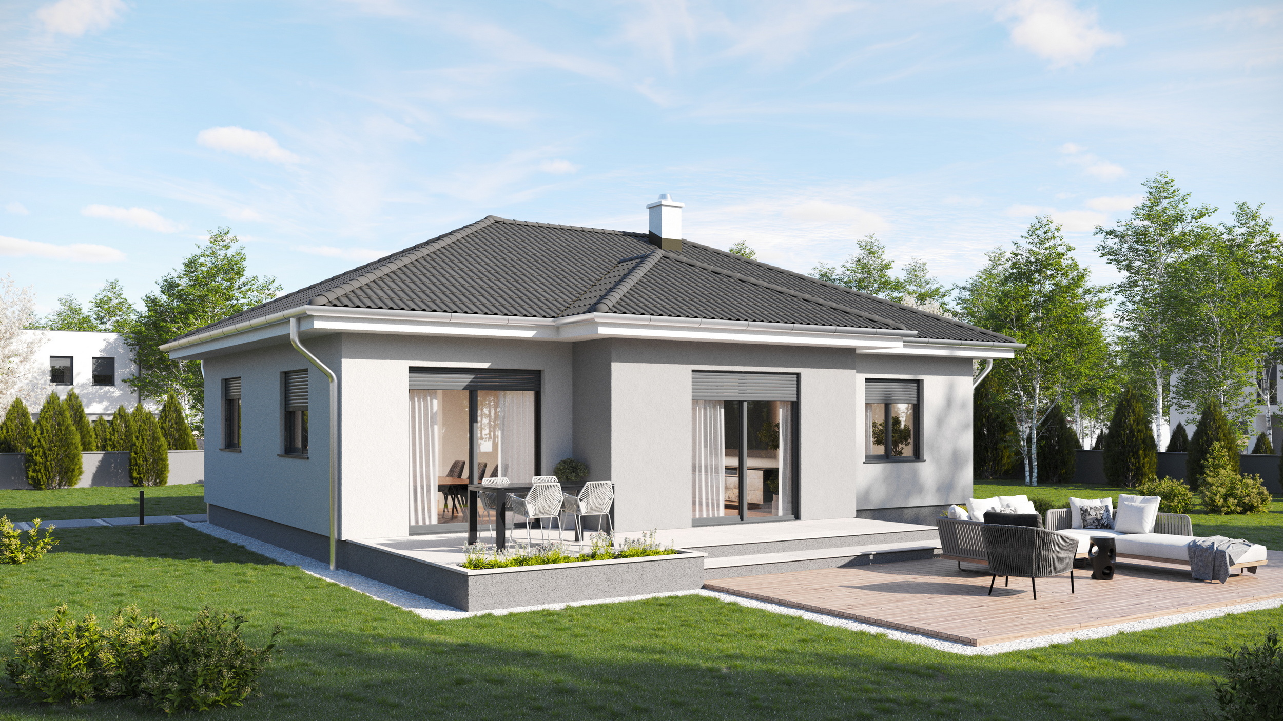 Fertighaus Sandra – Bungalow 87 m²