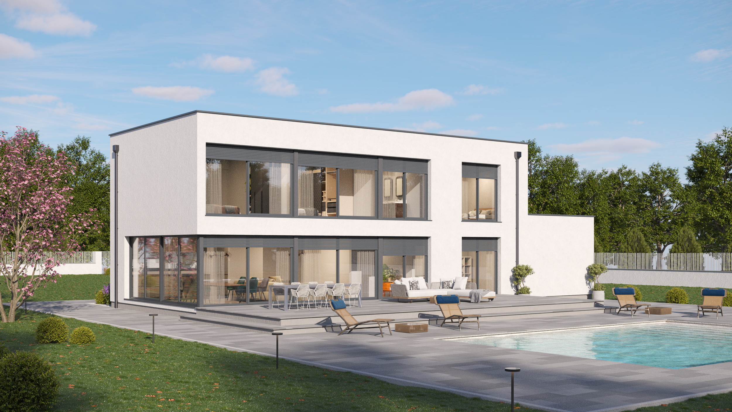 Fertighaus Una – mit Obergeschoss 208 m²