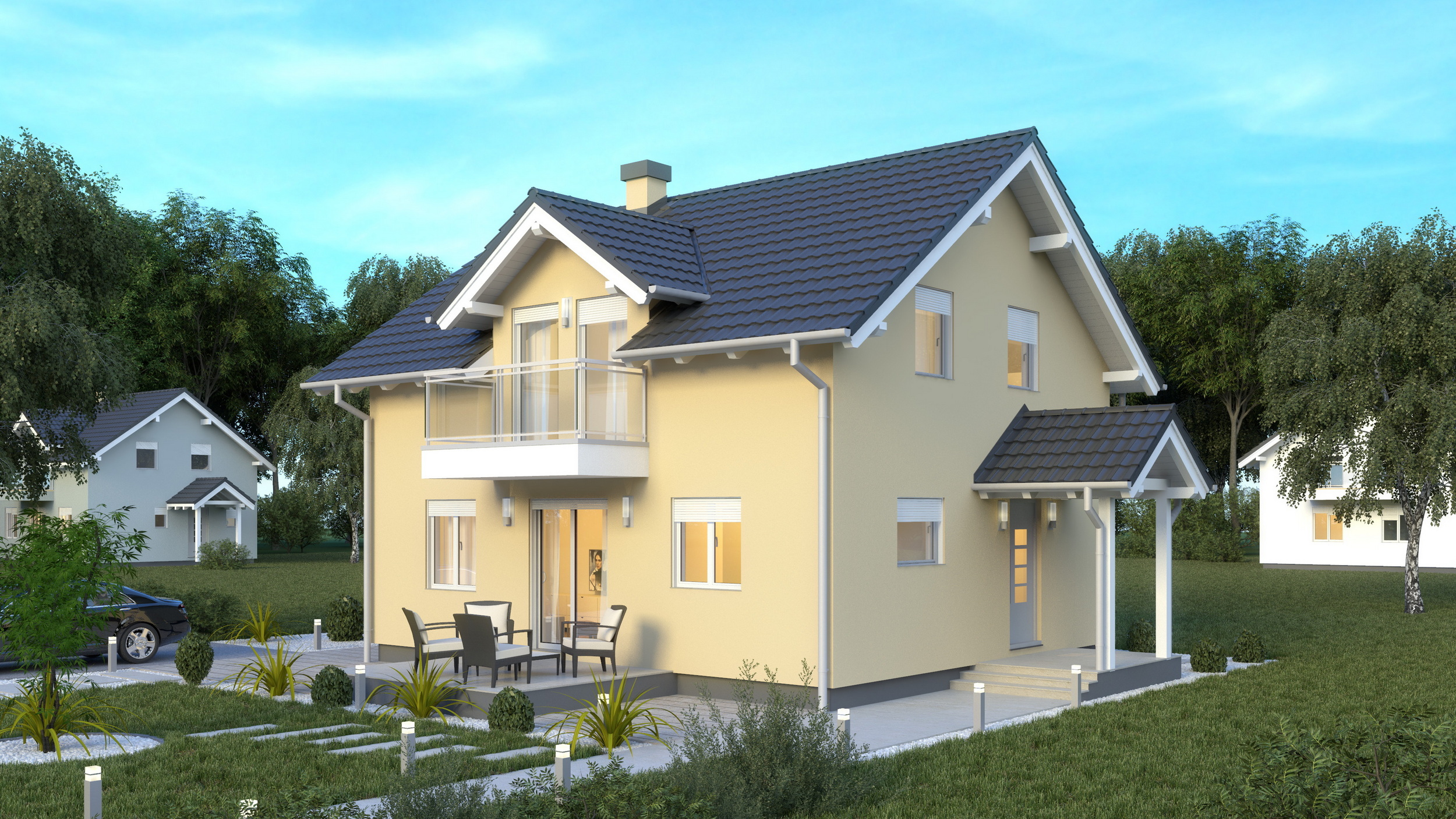 Fertighaus Venera – mit Dachgeschoss 127 m²