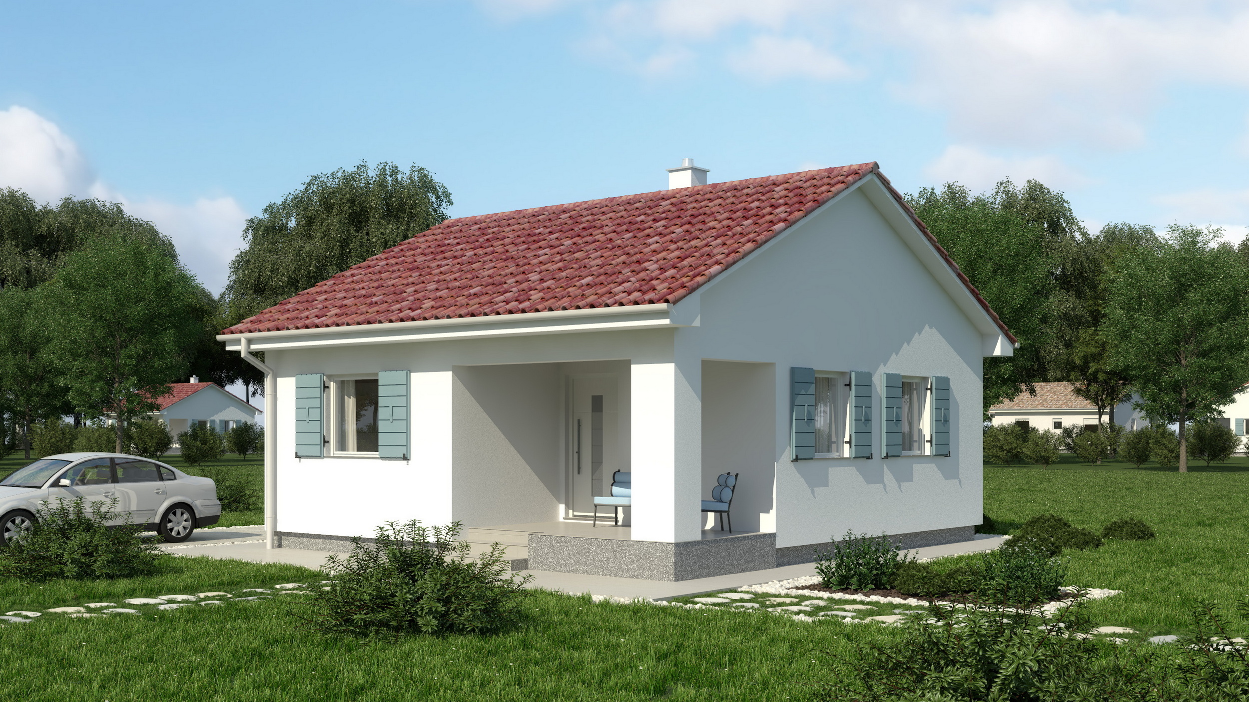Fertighaus Viva – Bungalow 54 m²