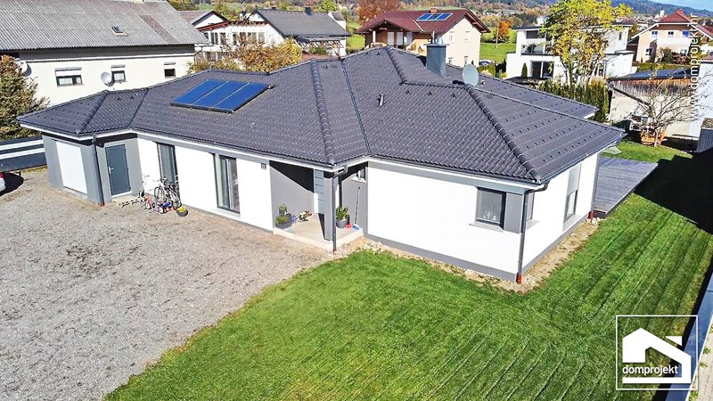 Modernes Fertighaus Gassing