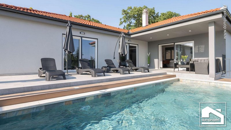 Fertighaus mit Pool Labin