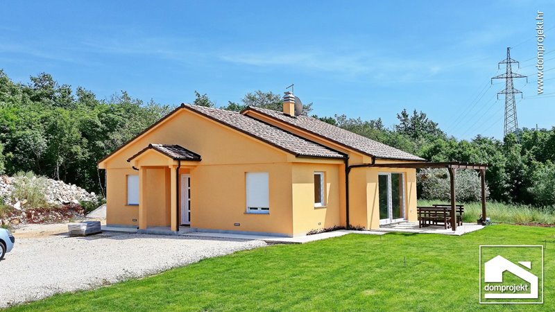 Modernes Fertighaus Bungalow Plovanija