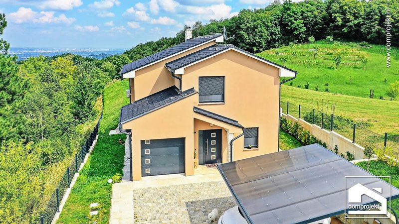 Modernes Fertighaus mit Pool Samobor
