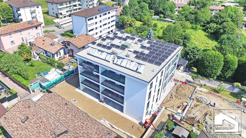 Modernes Mehrfamilienhaus in Fertigbauweise Vacallo