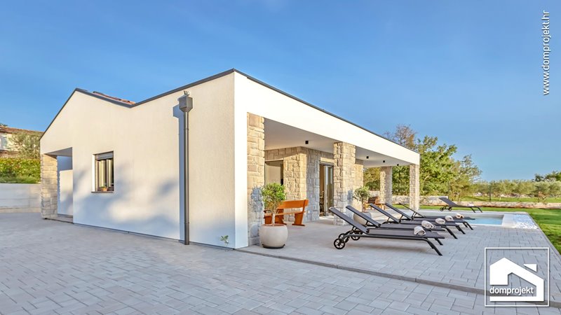 Modernes Fertighaus Bungalow Buje