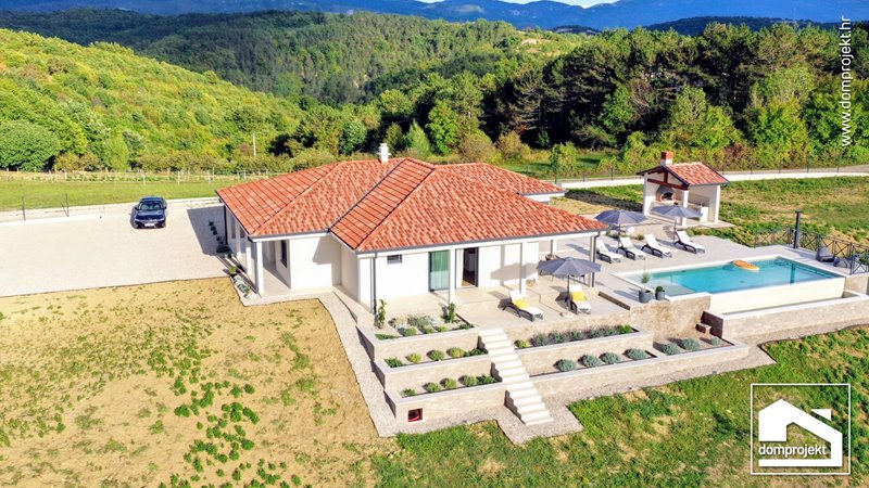 Modernes Fertighaus Bungalow Hum