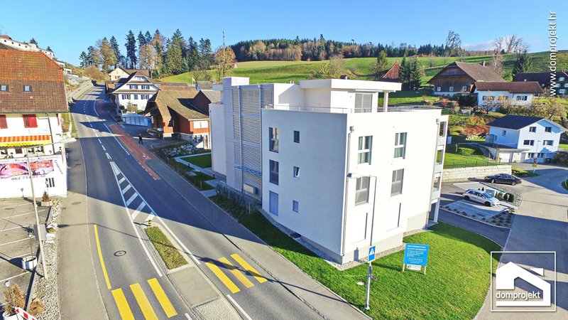 Energieeffizientes Mehrfamilienhaus in Fertigbauweise Pfaffnau