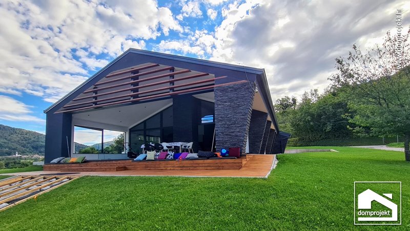 Energieeffizientes Fertighaus Bungalow Bodrež