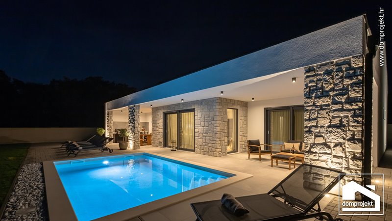 Energieeffizientes Fertighaus Bungalow Buje